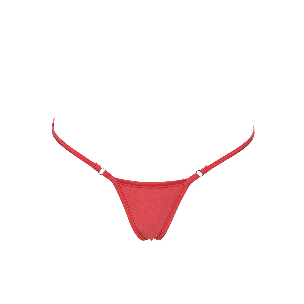 Thong string micro bikini bottom neon pink