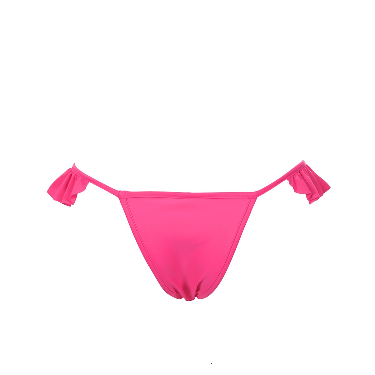 cheeky high cut string frill micro bikini neon orange