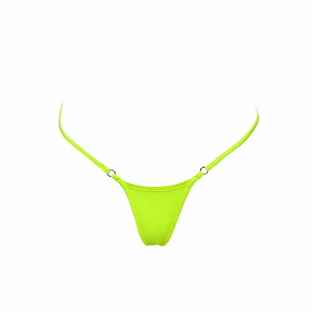 Thong g string micro bikini bottom bright neon red