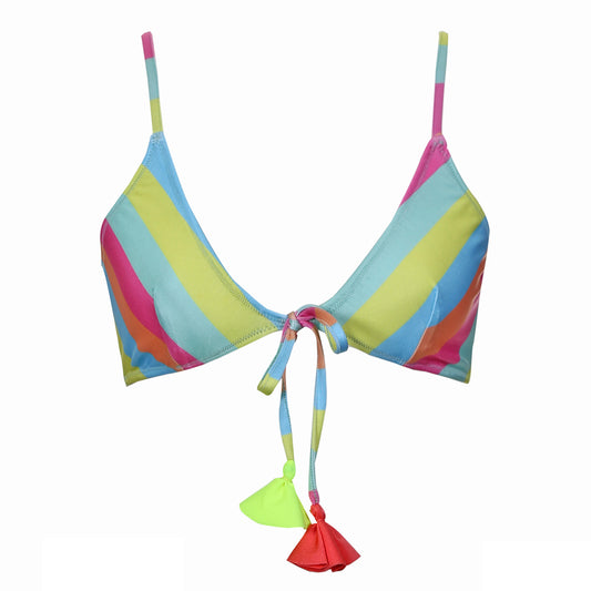 womens tie front bikini top